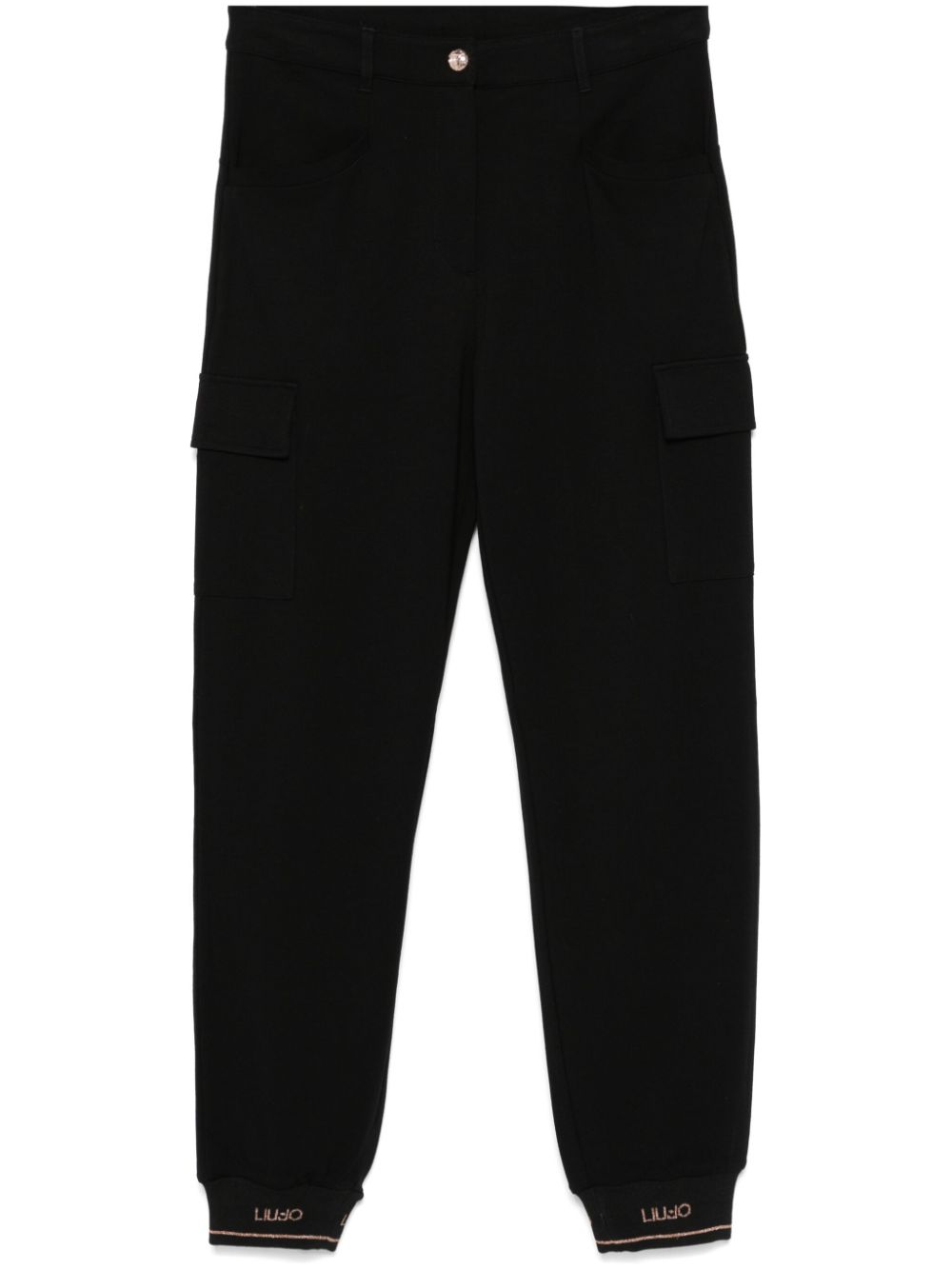 LIU JO jersey cargo pants - Black von LIU JO