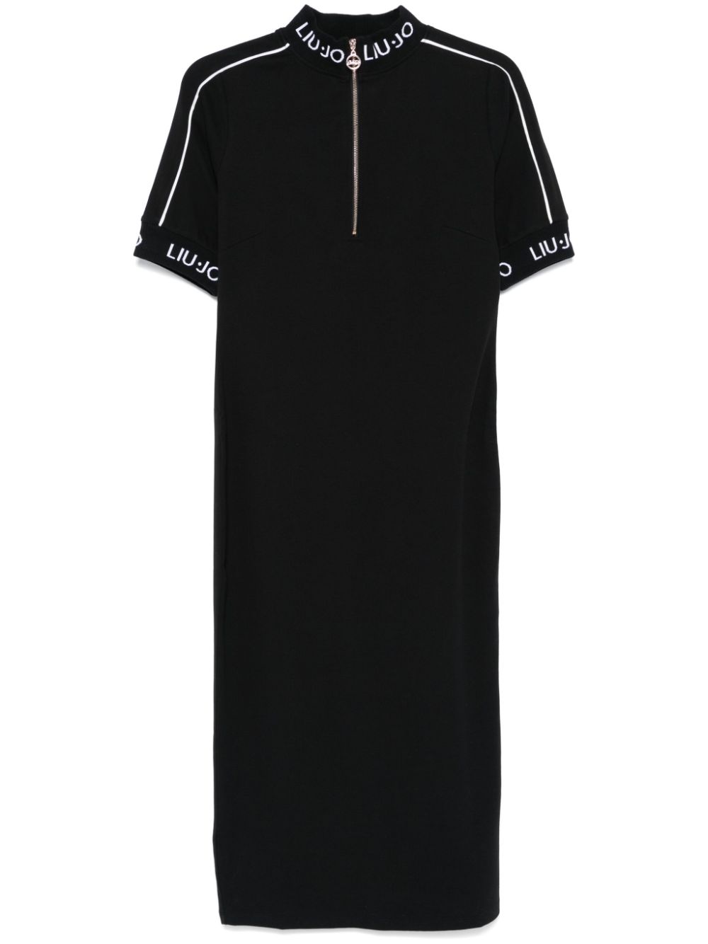 LIU JO jersey-texture midi dress - Black von LIU JO