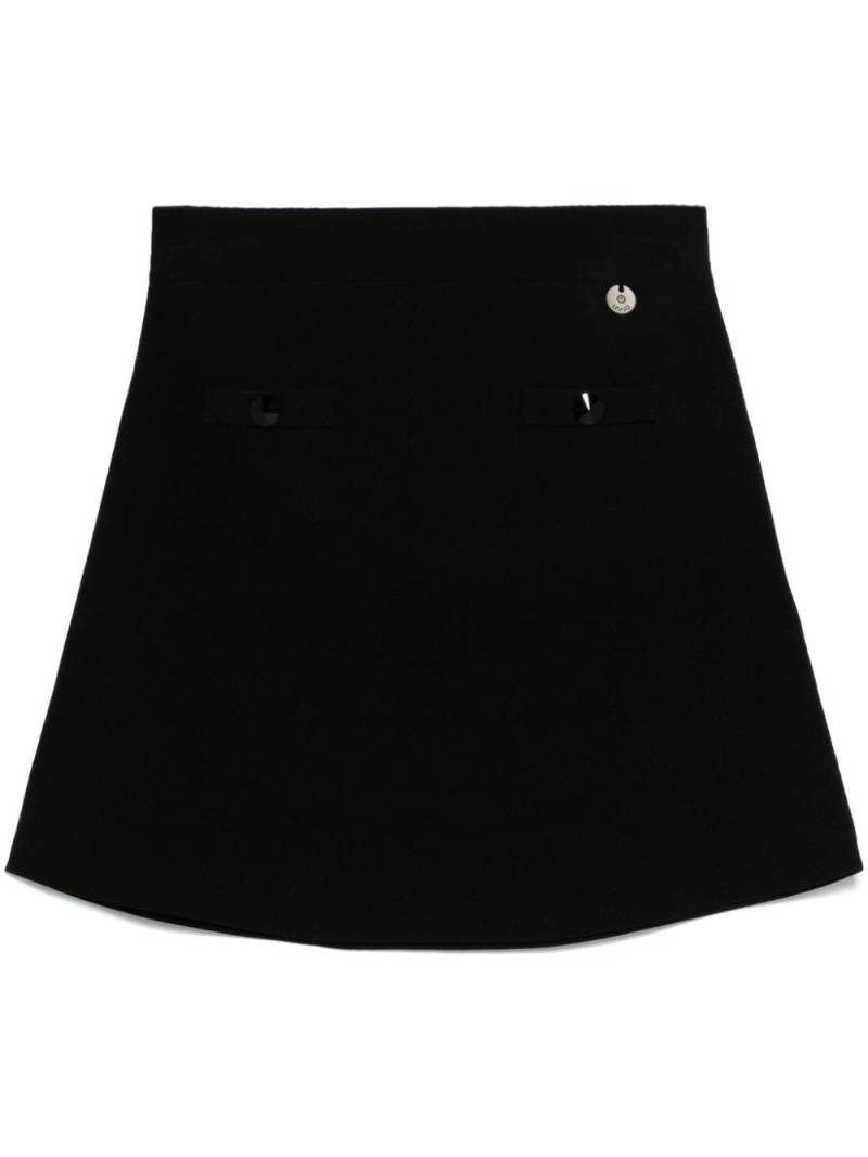 LIU JO knitted mini skirt - Black von LIU JO