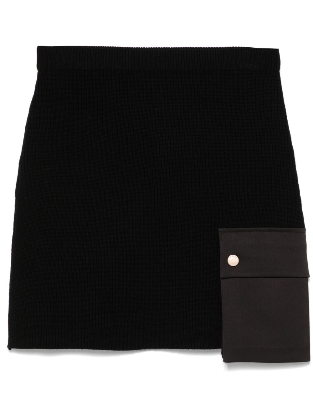 LIU JO knitted pocket mini skirt - Black von LIU JO