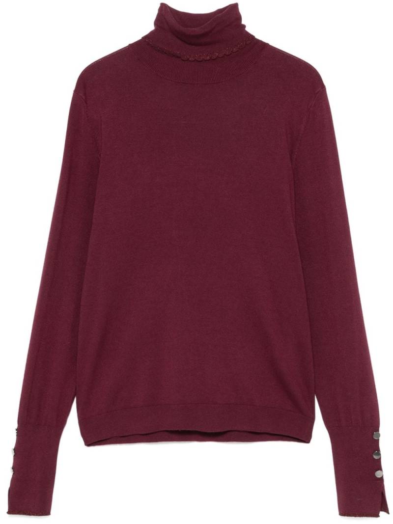 LIU JO knitted turtleneck sweater - Red von LIU JO