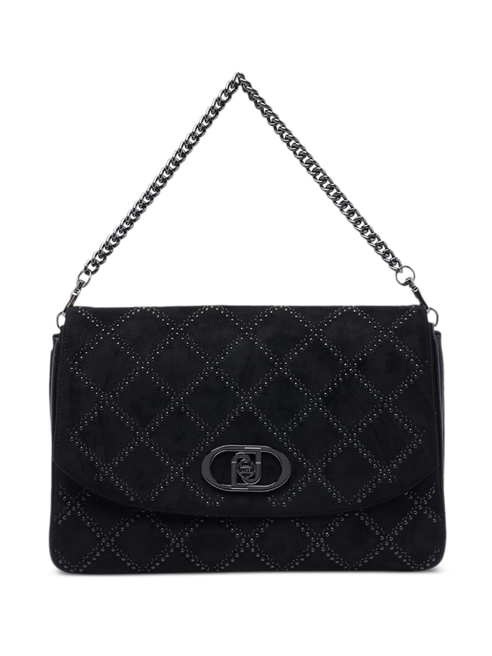 LIU JO large Logo cross body bag - Black von LIU JO