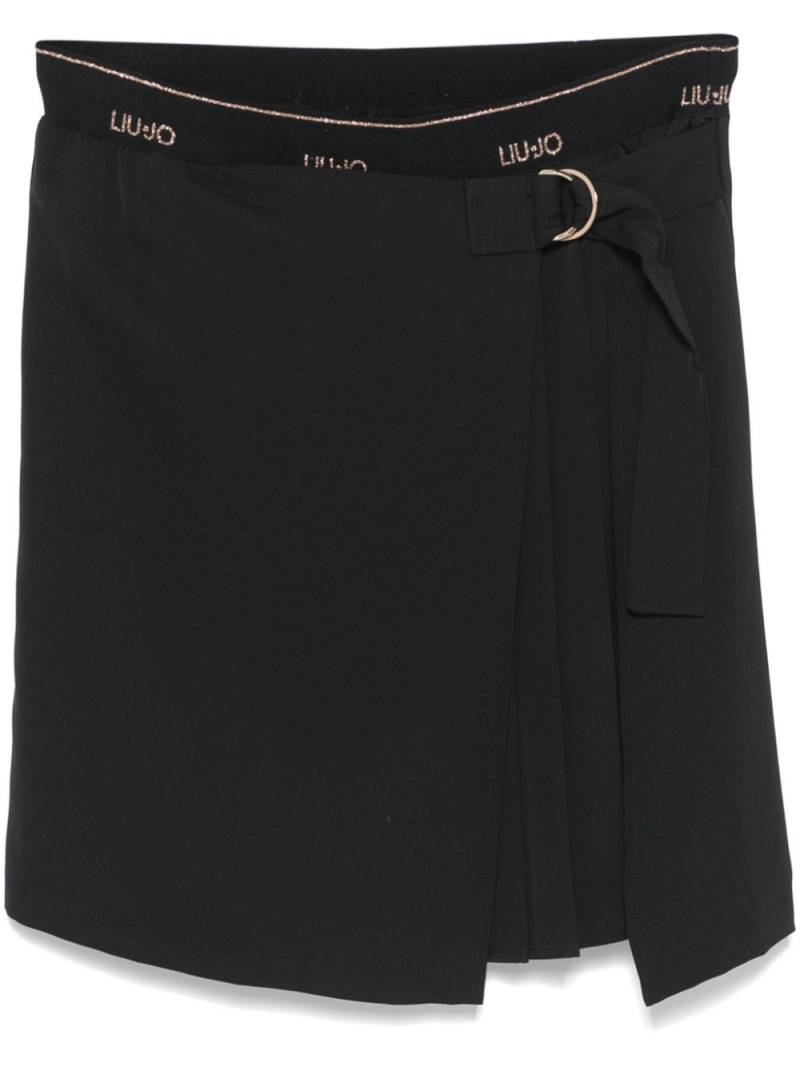 LIU JO layered mini skirt - Black von LIU JO