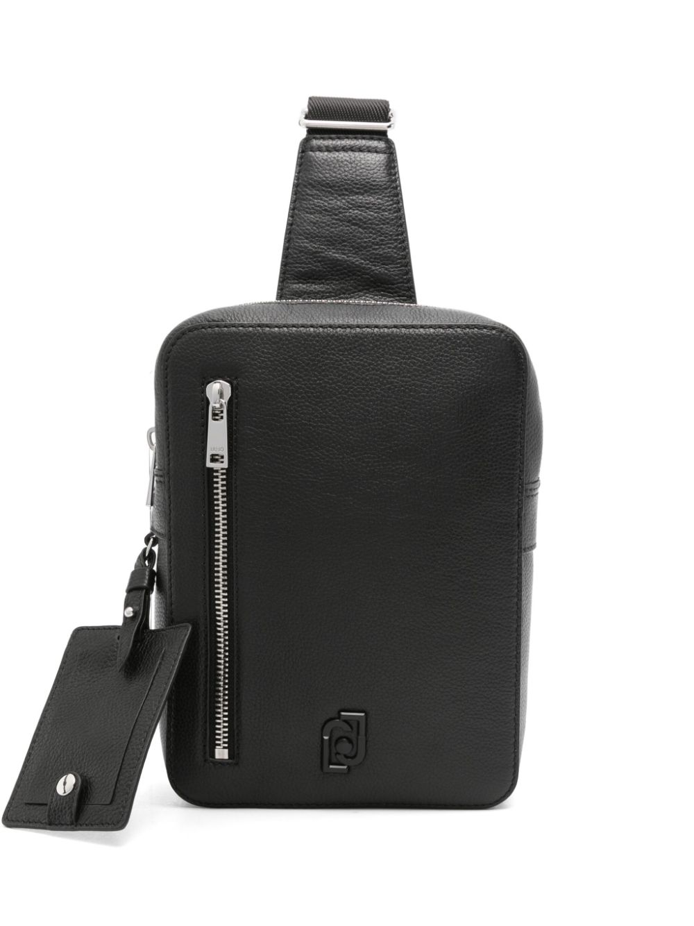 LIU JO leather messenger bag - Black von LIU JO