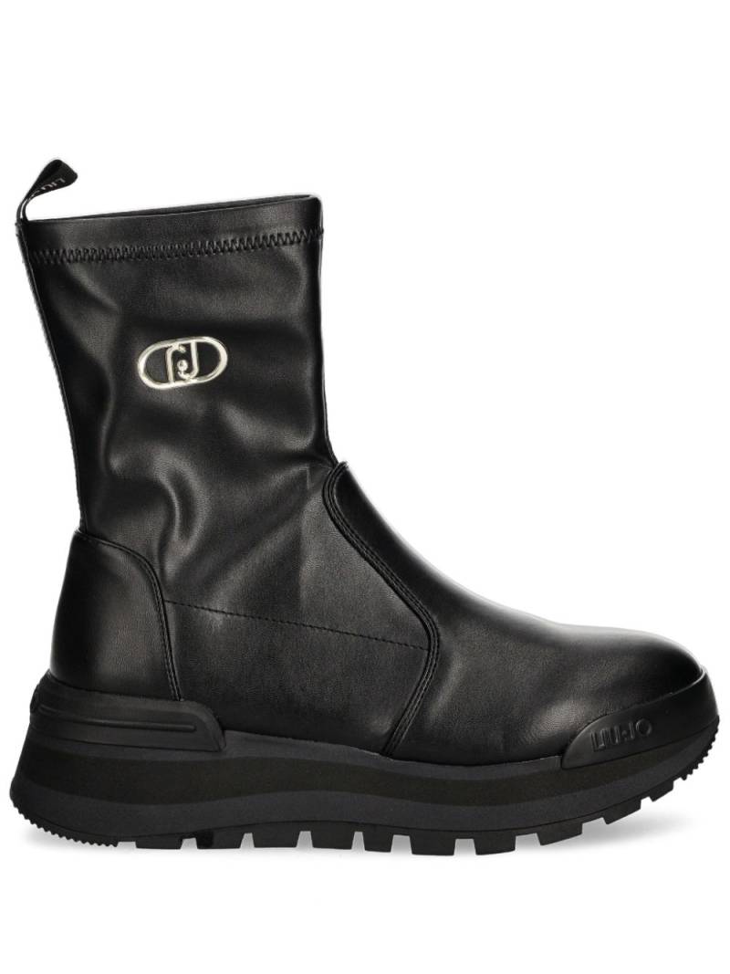 LIU JO logo boots - Black von LIU JO