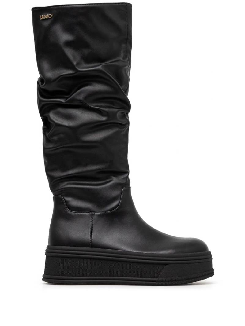 LIU JO logo boots - Black von LIU JO