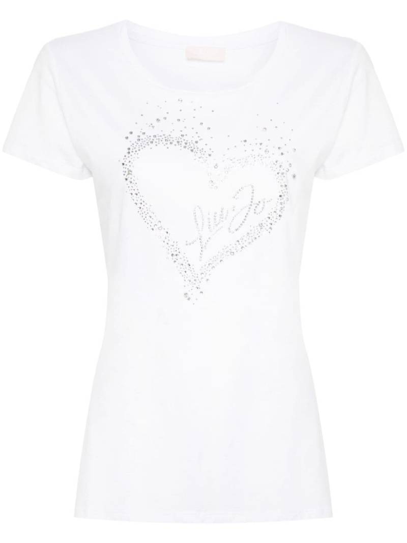 LIU JO logo-embellished T-shirt - White von LIU JO