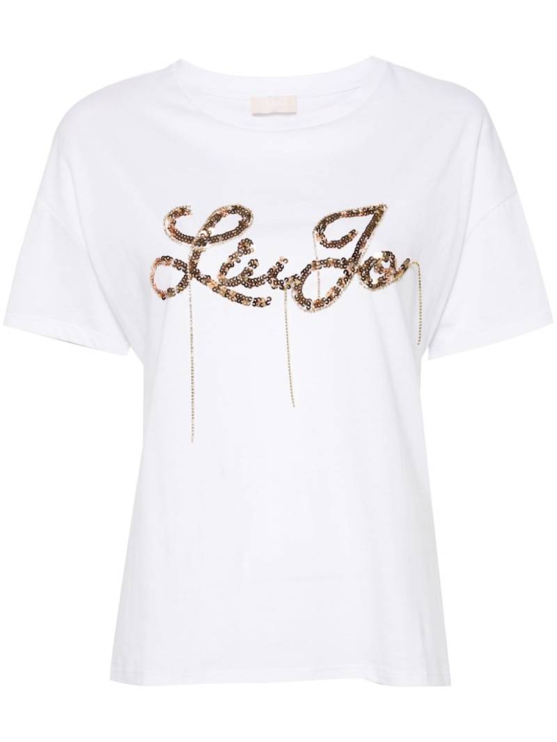 LIU JO logo-embellished T-shirt - White von LIU JO