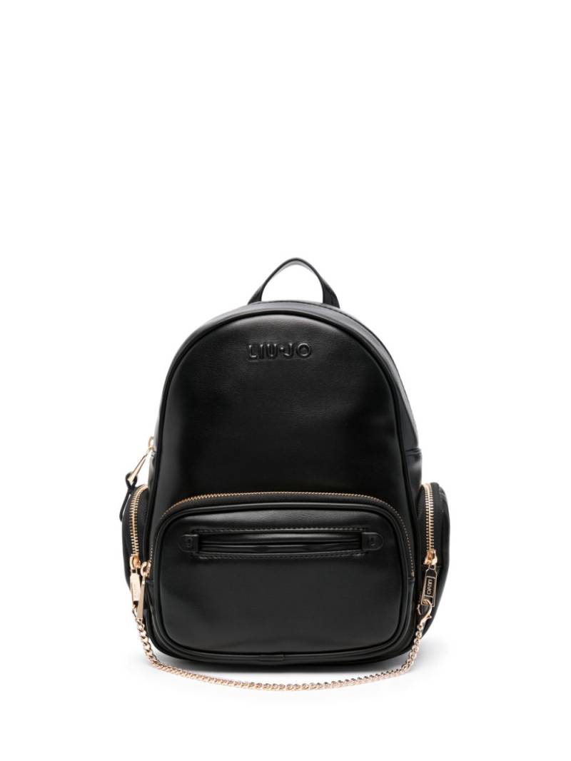 LIU JO logo-embossed backpack - Black von LIU JO