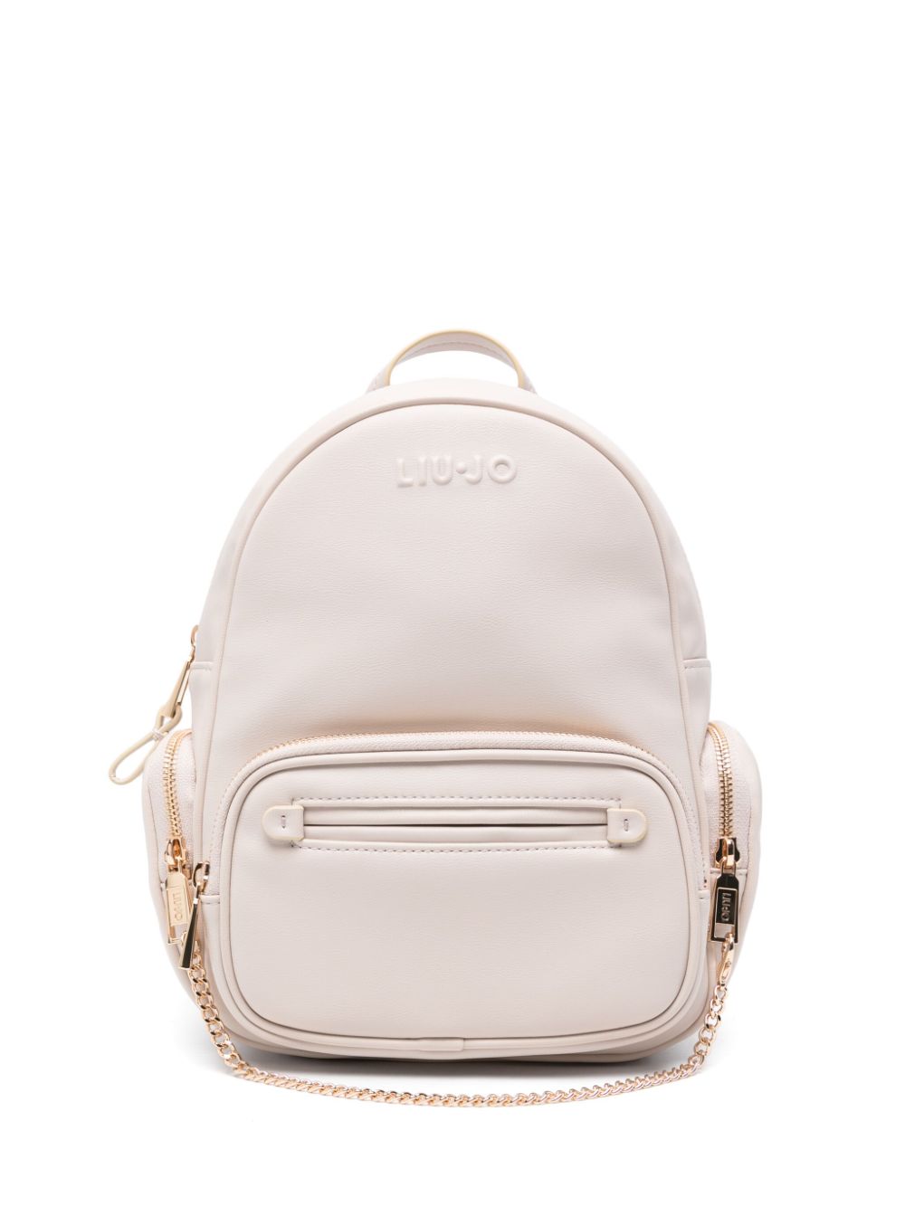 LIU JO logo-embossed backpack - Neutrals von LIU JO