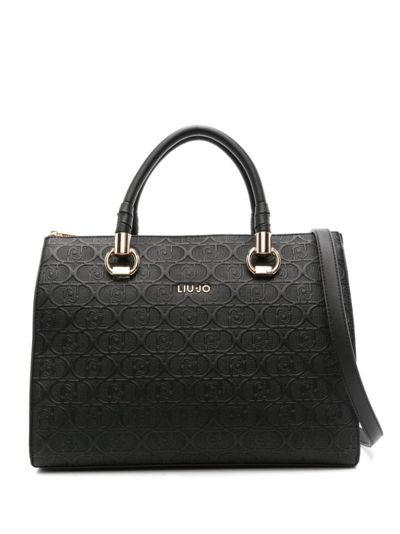 LIU JO logo-embossed tote bag - Black von LIU JO