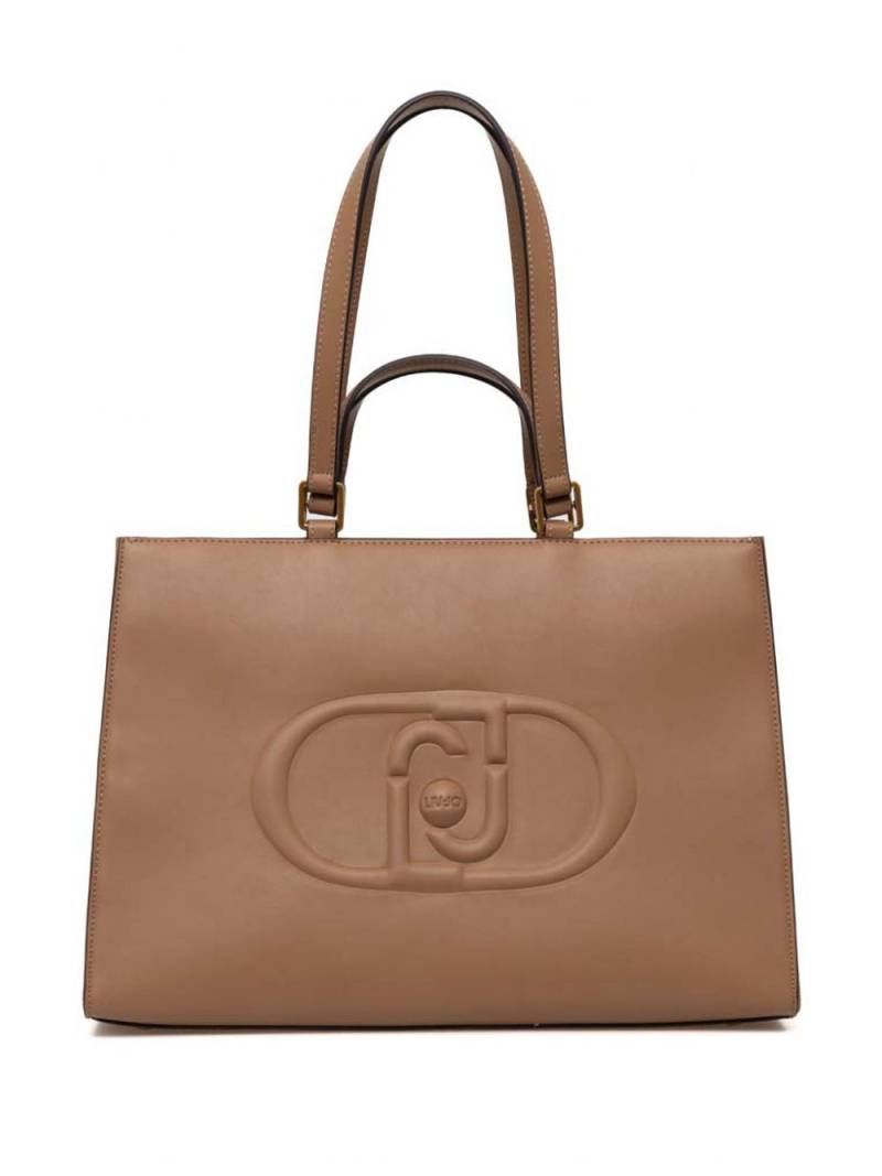 LIU JO logo-embossed tote bag - Brown von LIU JO