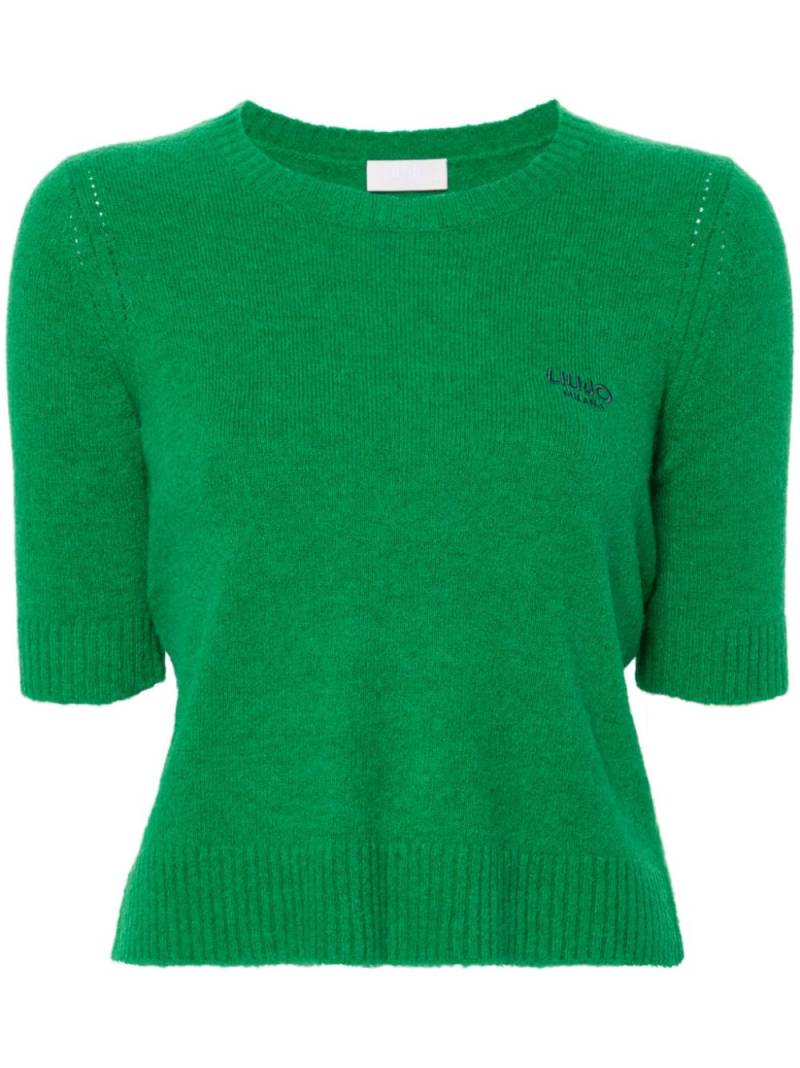 LIU JO logo-embroidered sweater - Green von LIU JO