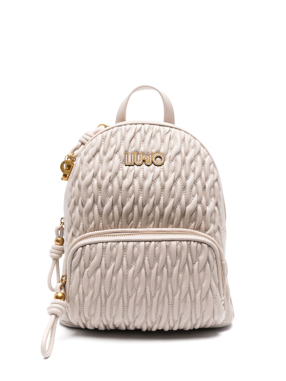 LIU JO logo-lettering backpack - Neutrals von LIU JO