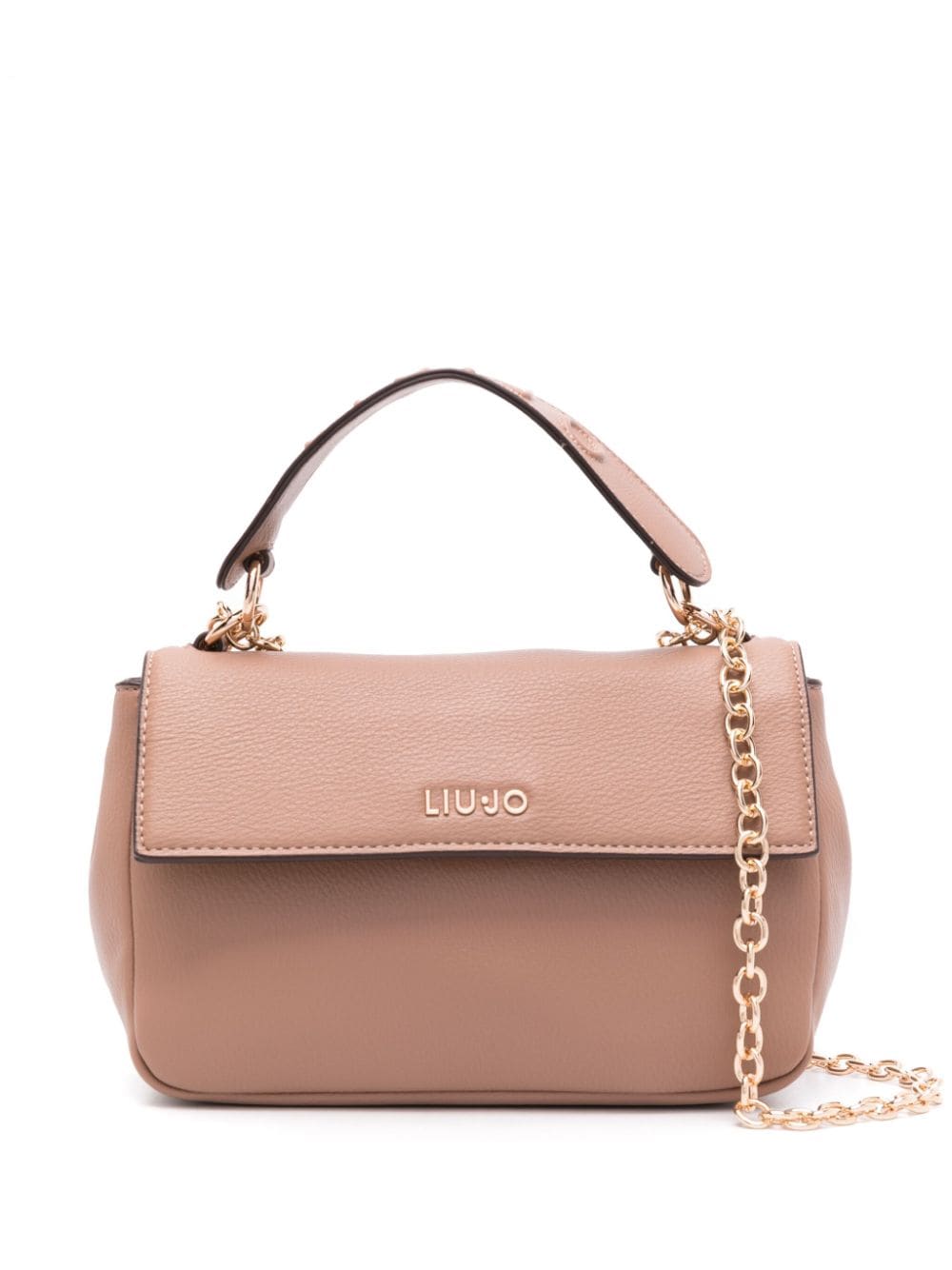 LIU JO logo-lettering faux-leather crossbody bag - Brown von LIU JO