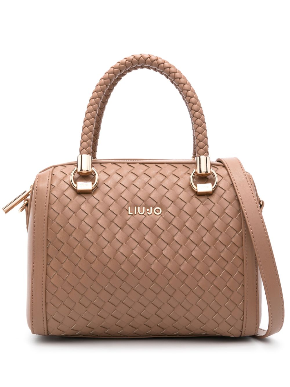 LIU JO logo lettering woven tote bag - Brown von LIU JO