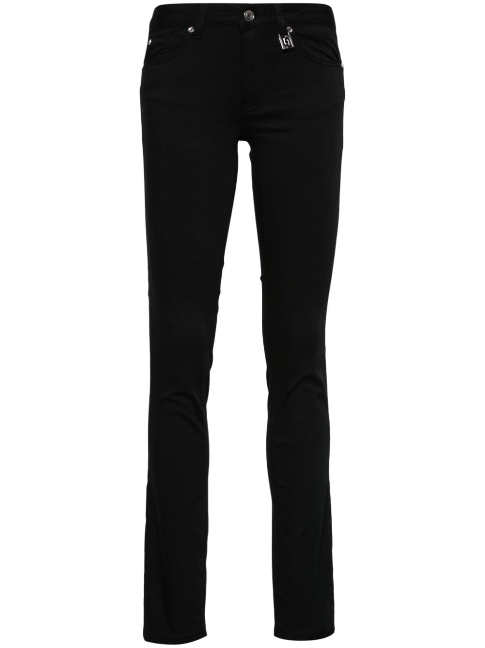 LIU JO logo-patch skinny jeans - Black von LIU JO