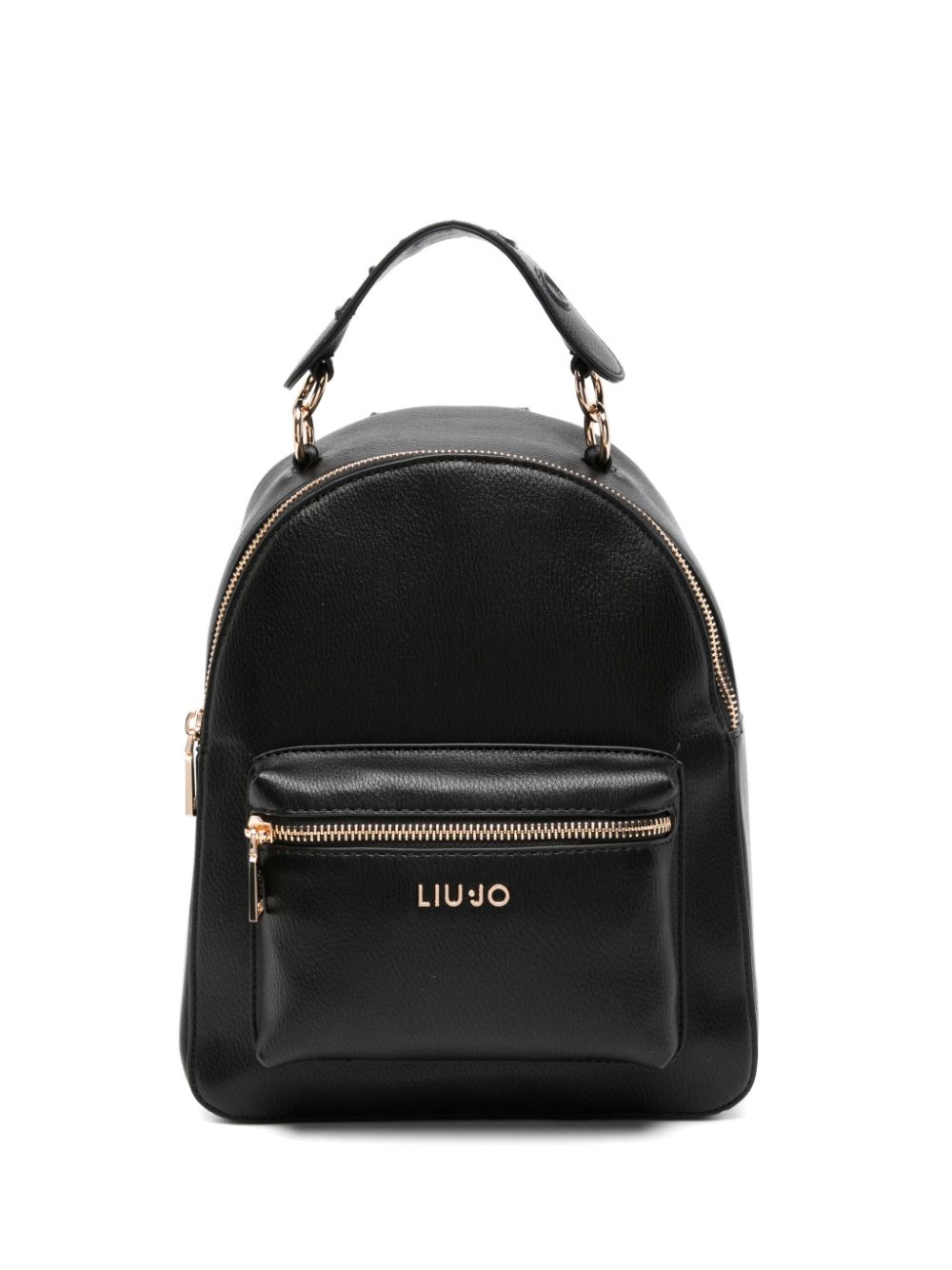 LIU JO logo-plaque backpack - Black von LIU JO