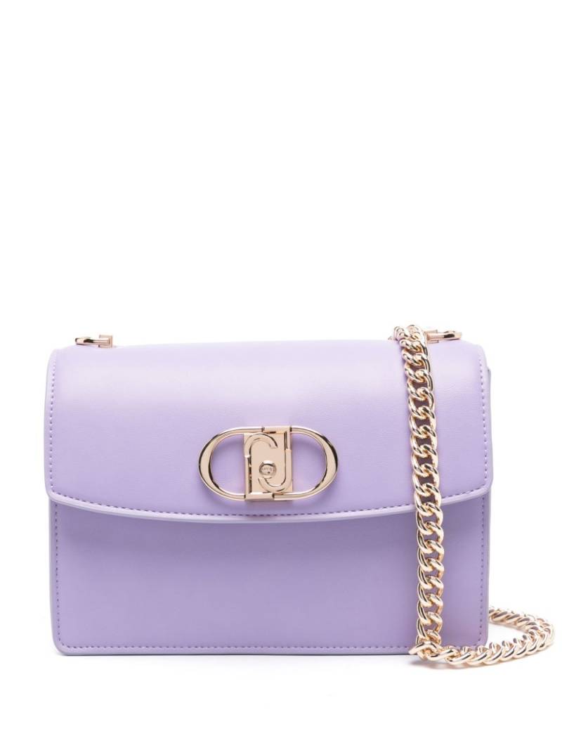 LIU JO logo-plaque cross body bag - Purple von LIU JO