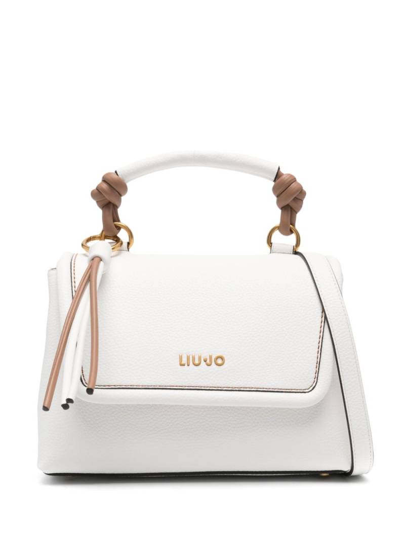 LIU JO logo-plaque faux-leather tote bag - White von LIU JO