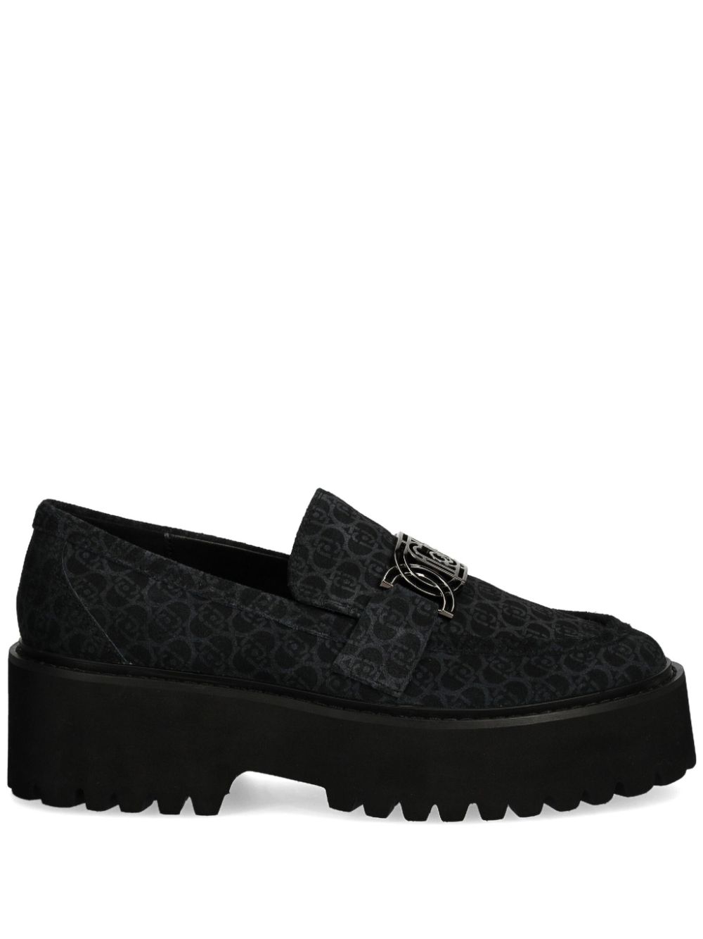 LIU JO logo plaque loafers - Black von LIU JO