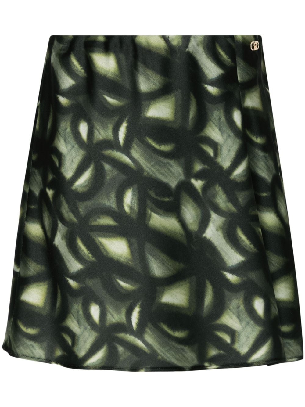 LIU JO logo-plaque mini skirt - Green von LIU JO