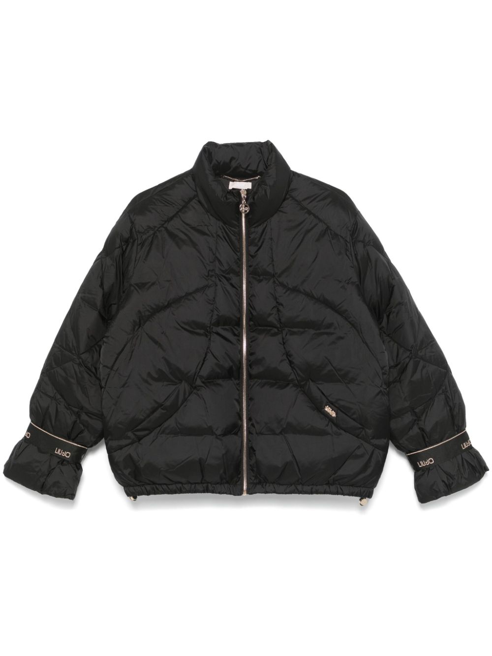 LIU JO logo-print padded jacket - Black von LIU JO