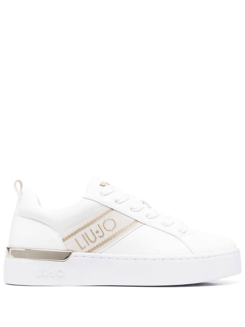 LIU JO logo-strap sneakers - White von LIU JO