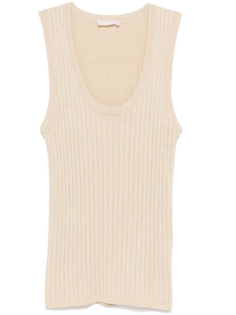 LIU JO lurex tank top - Gold von LIU JO