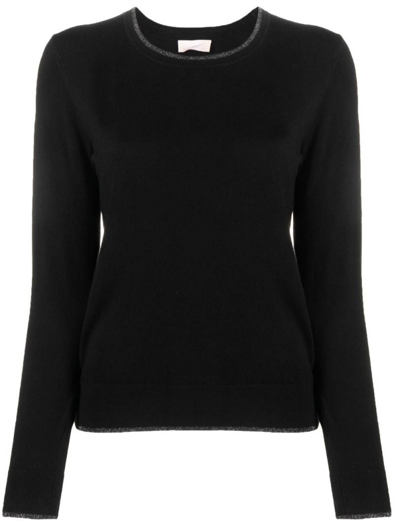 LIU JO metallic-threading knitted jumper - Black von LIU JO