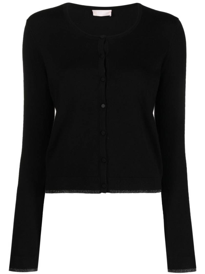 LIU JO metallic-trim button-up cardigan - Black von LIU JO