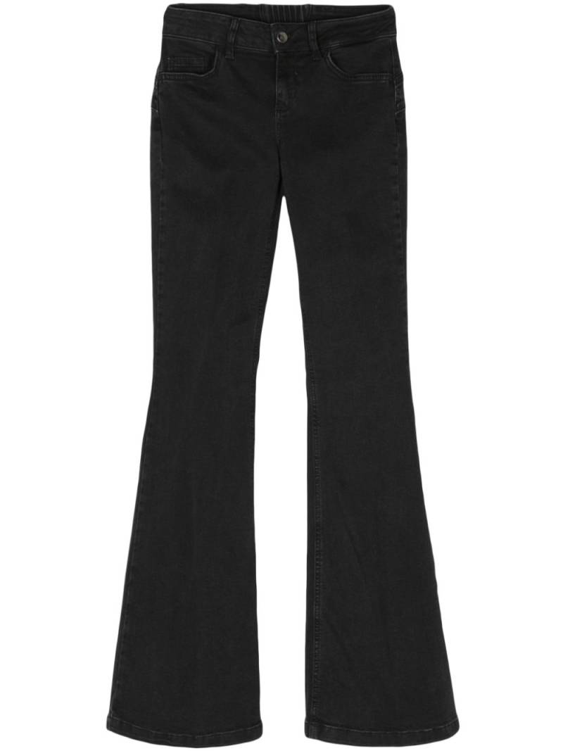 LIU JO mid-rise flared jeans - Black von LIU JO