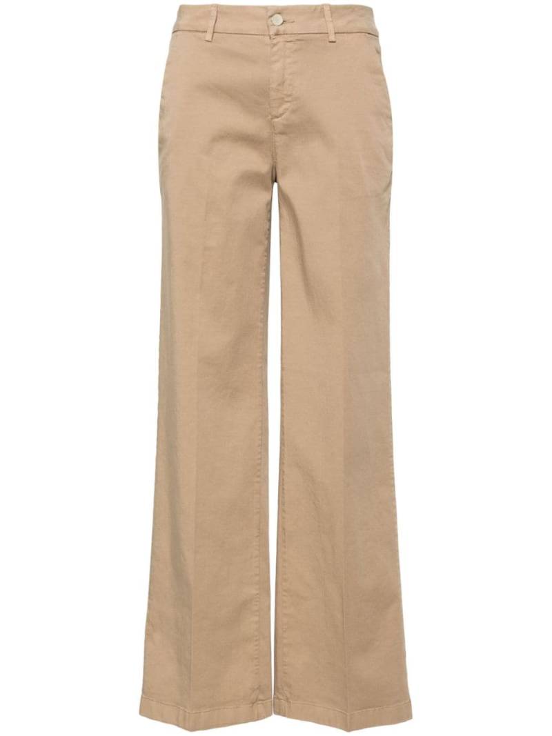 LIU JO mid-rise flared trousers - Neutrals von LIU JO