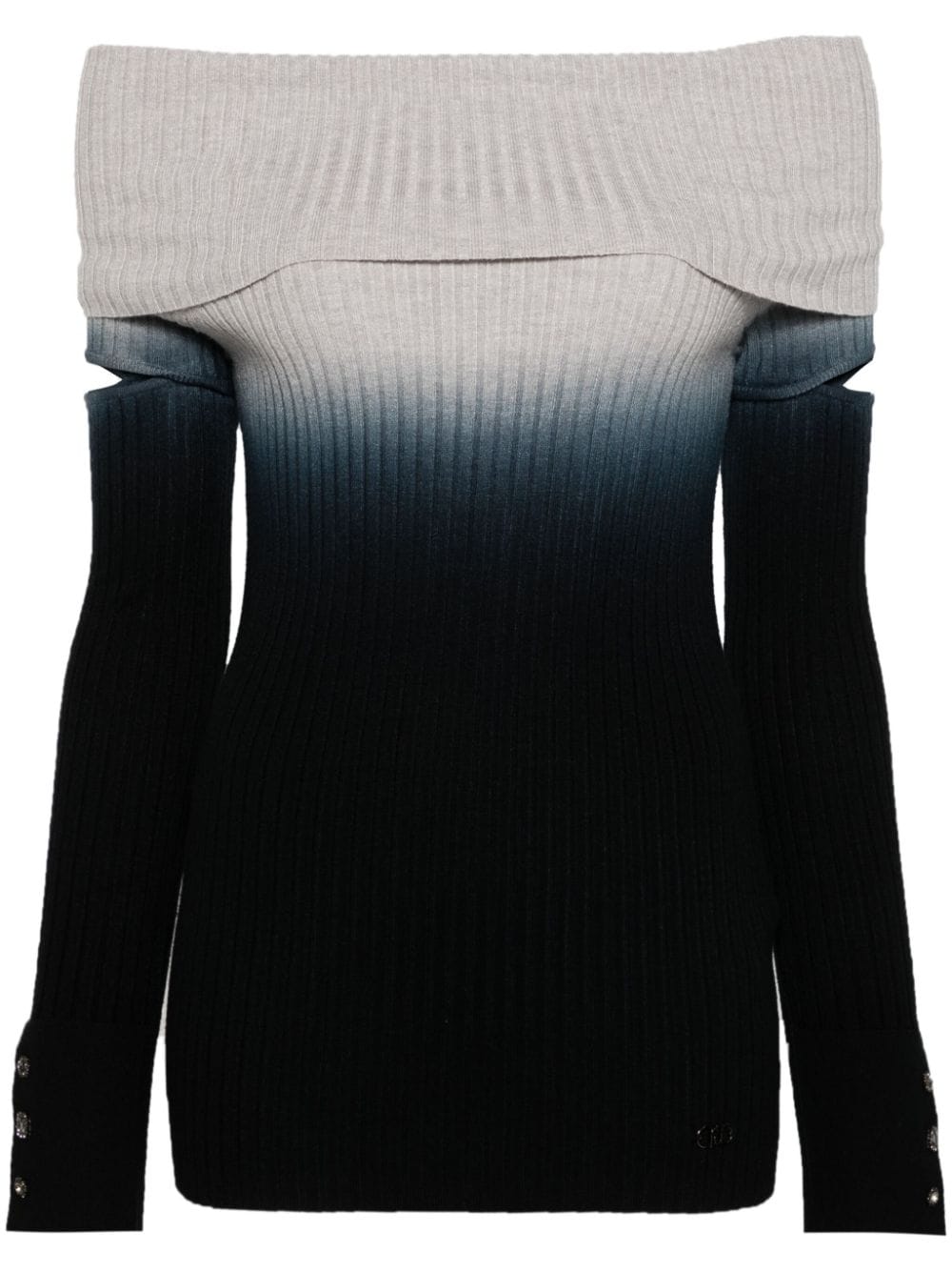 LIU JO ombré-print sweater - Black von LIU JO