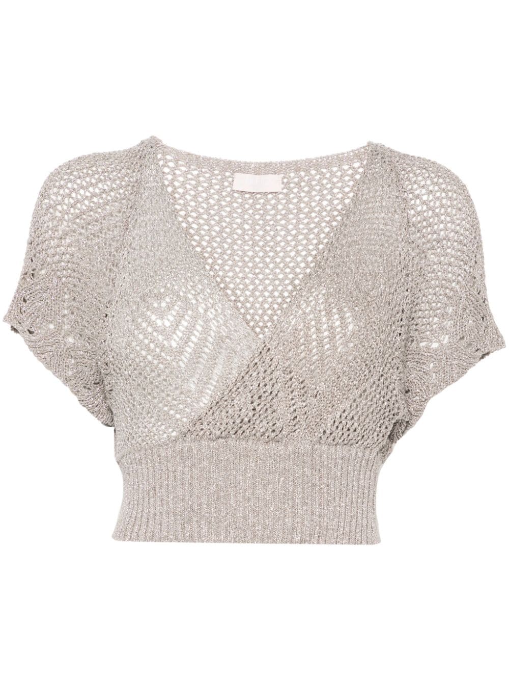 LIU JO open-knit top - Grey von LIU JO