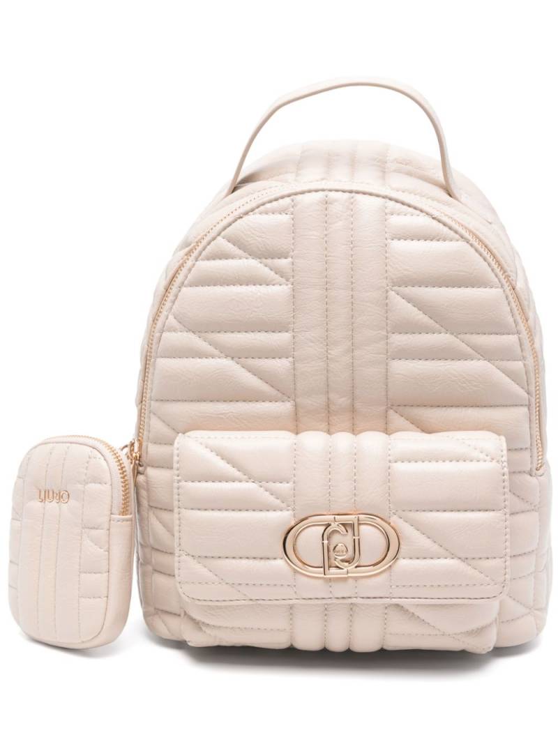 LIU JO padded backpack - Neutrals von LIU JO