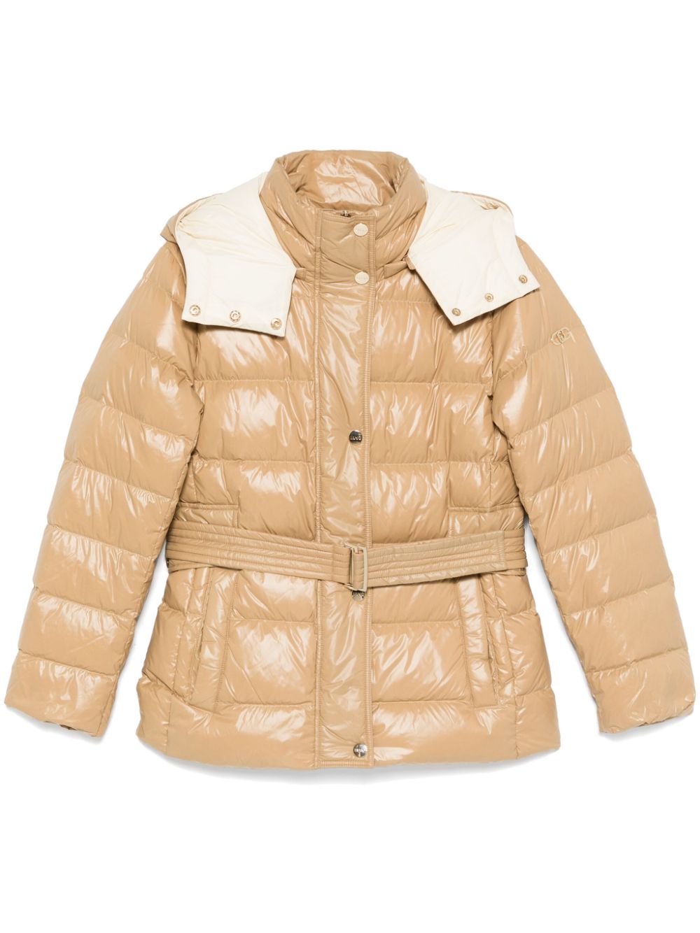 LIU JO padded hooded jacket - Neutrals von LIU JO