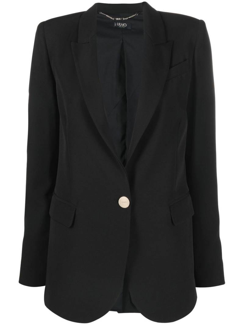 LIU JO peak-lapels single-breasted blazer - Black von LIU JO