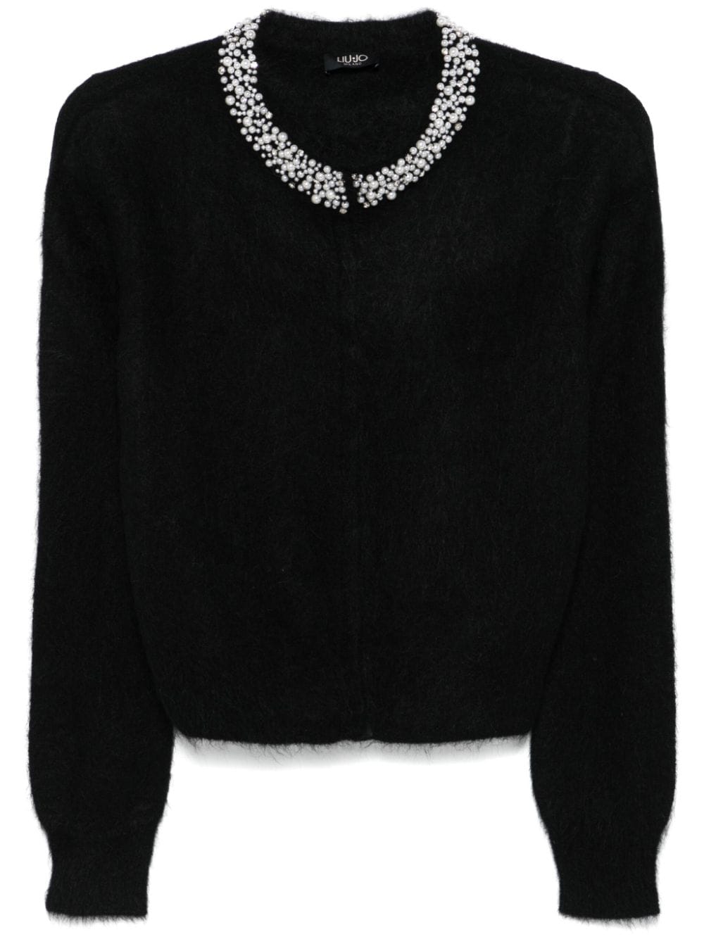 LIU JO pearl-embellished cardigan - Black von LIU JO