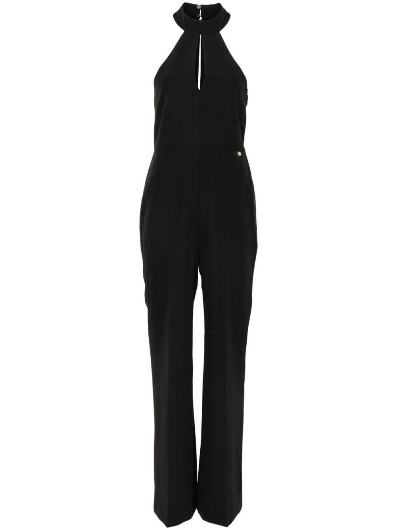 LIU JO pussy-bow collar jumpsuit - Black von LIU JO