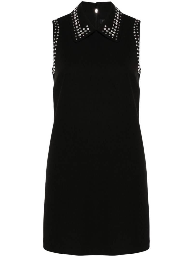 LIU JO rhinestone-embellished cady mini dress - Black von LIU JO