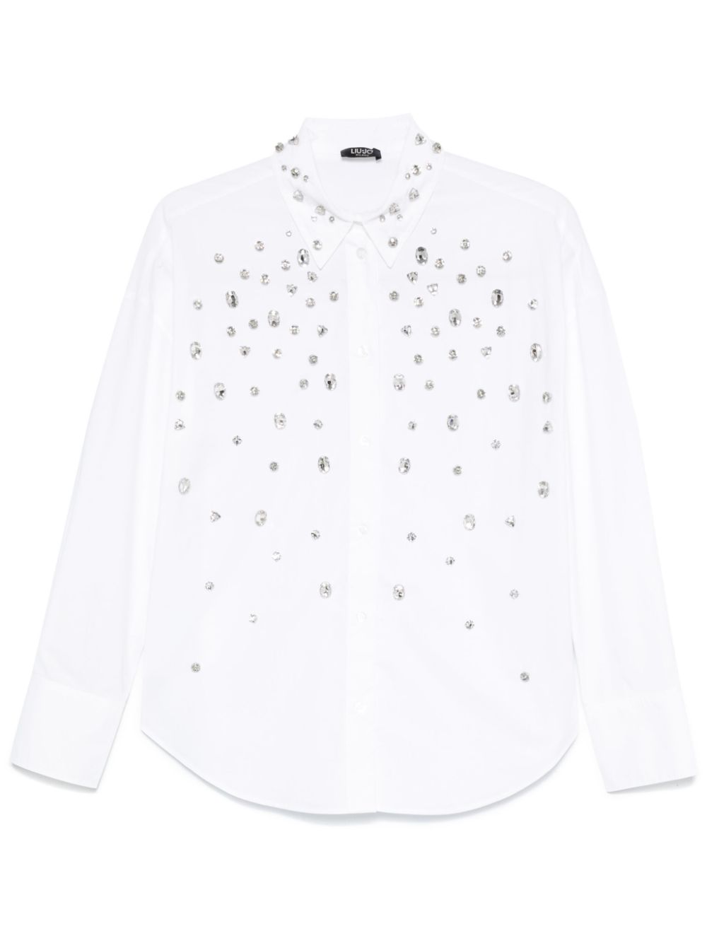 LIU JO rhinestone-embellished shirt - White von LIU JO