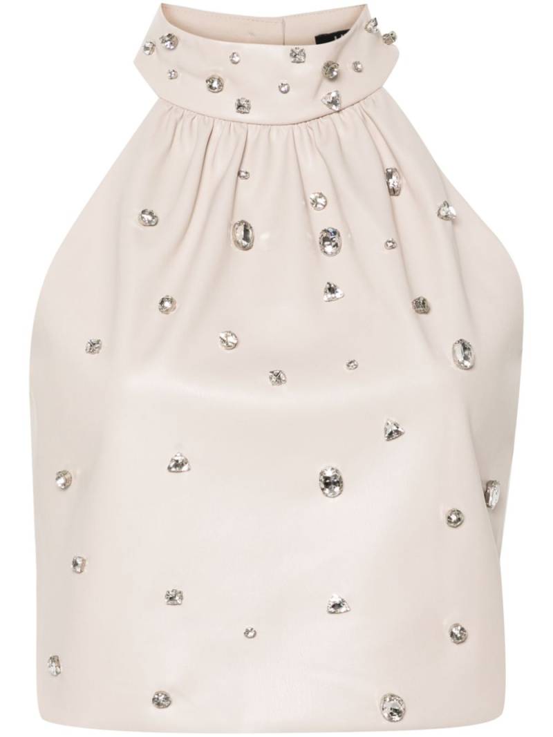 LIU JO rhinestone-embellished top - Neutrals von LIU JO