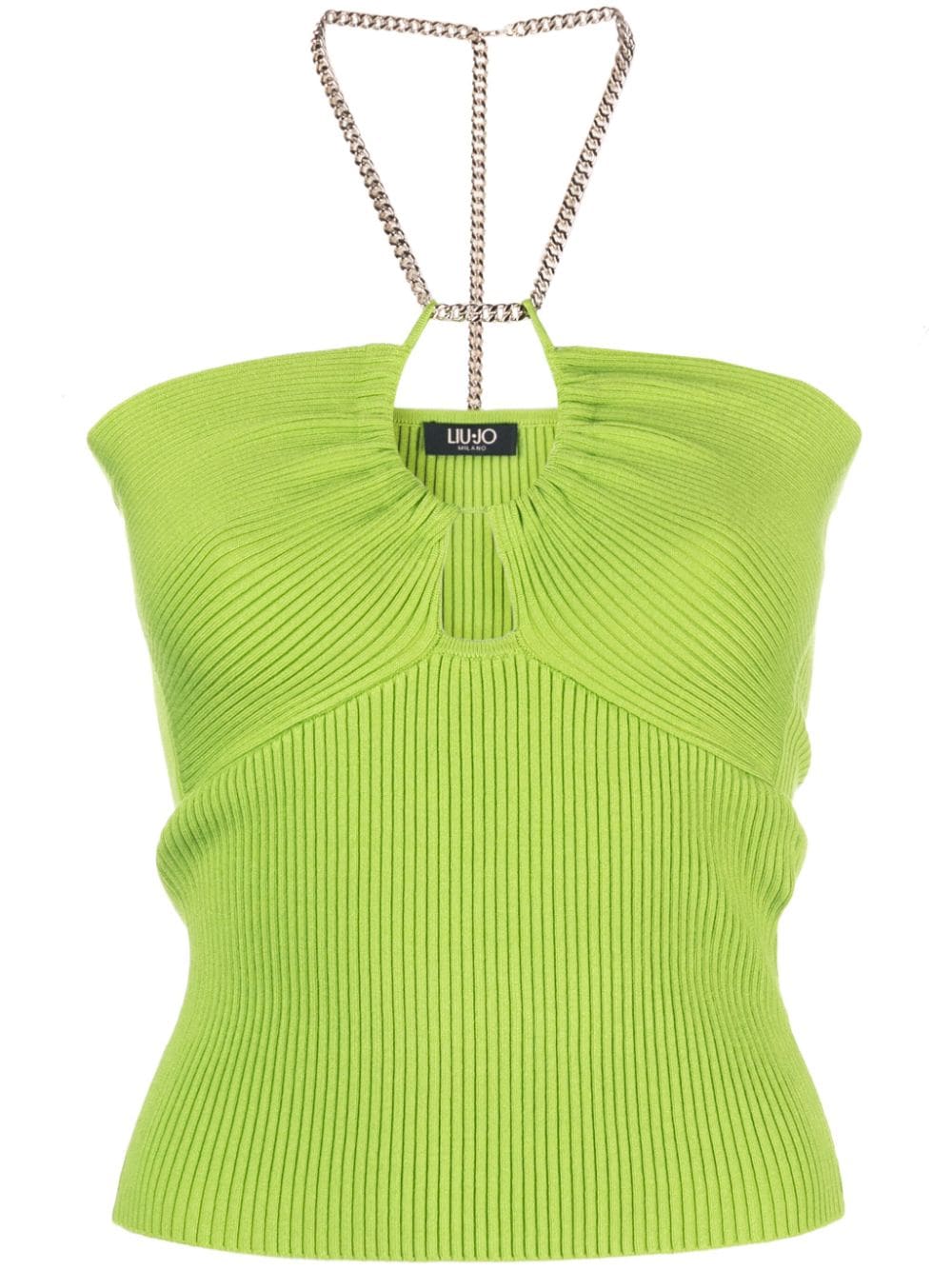 LIU JO ribbed-knit halterneck top - Green von LIU JO