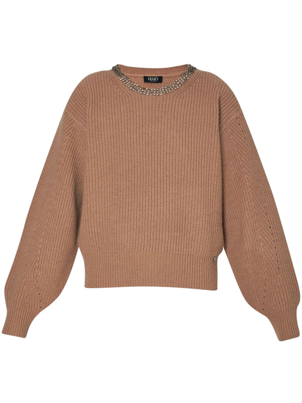 LIU JO ribbed-knit jumper - Neutrals von LIU JO