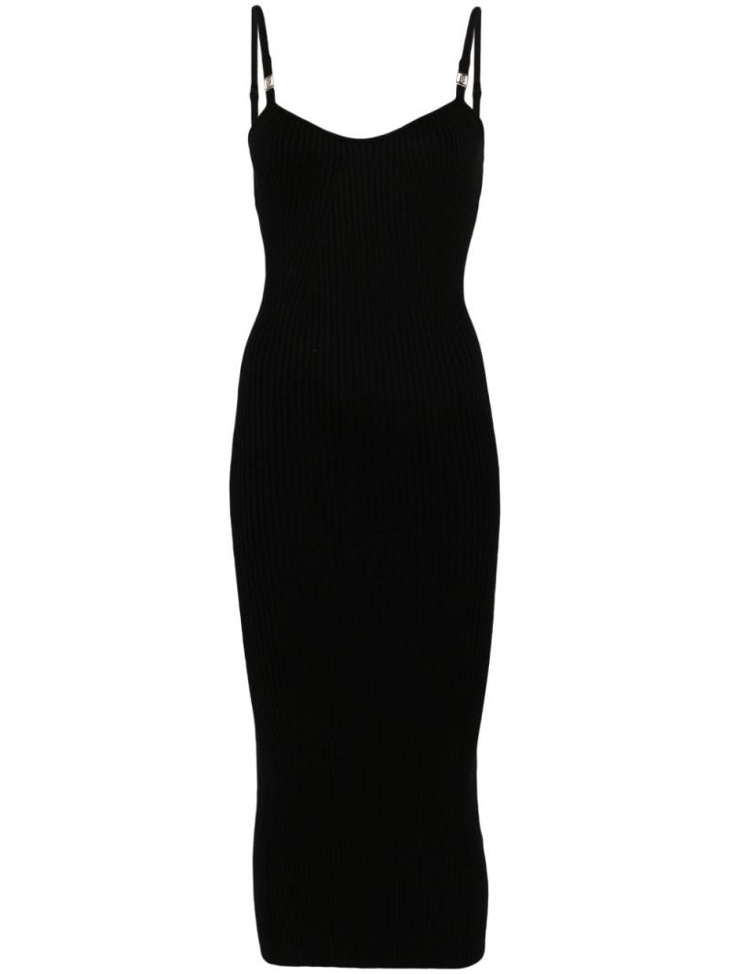 LIU JO ribbed midi dress - Black von LIU JO