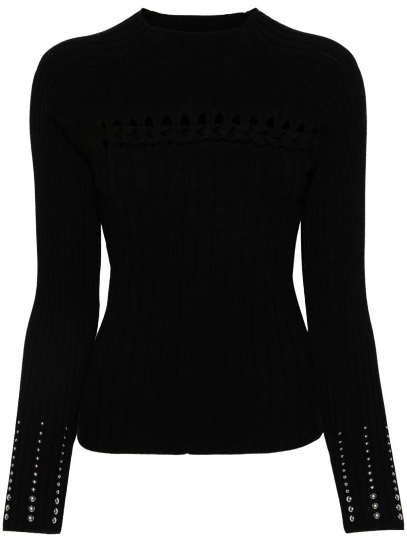 LIU JO ribbed sweater - Black von LIU JO