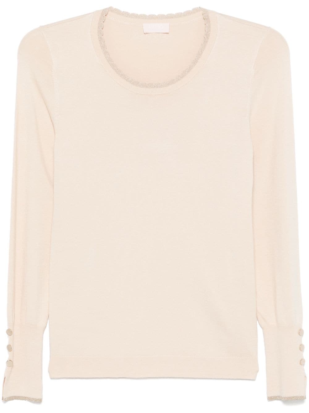 LIU JO round-neck sweater - Neutrals von LIU JO