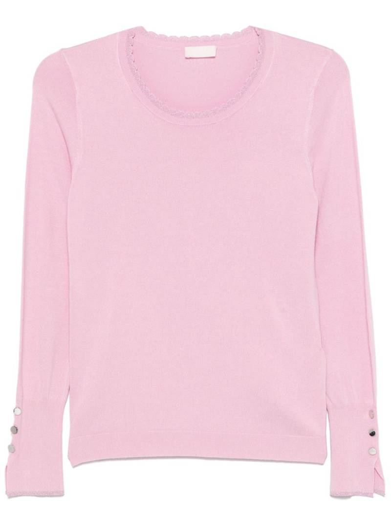 LIU JO round-neck sweater - Pink von LIU JO