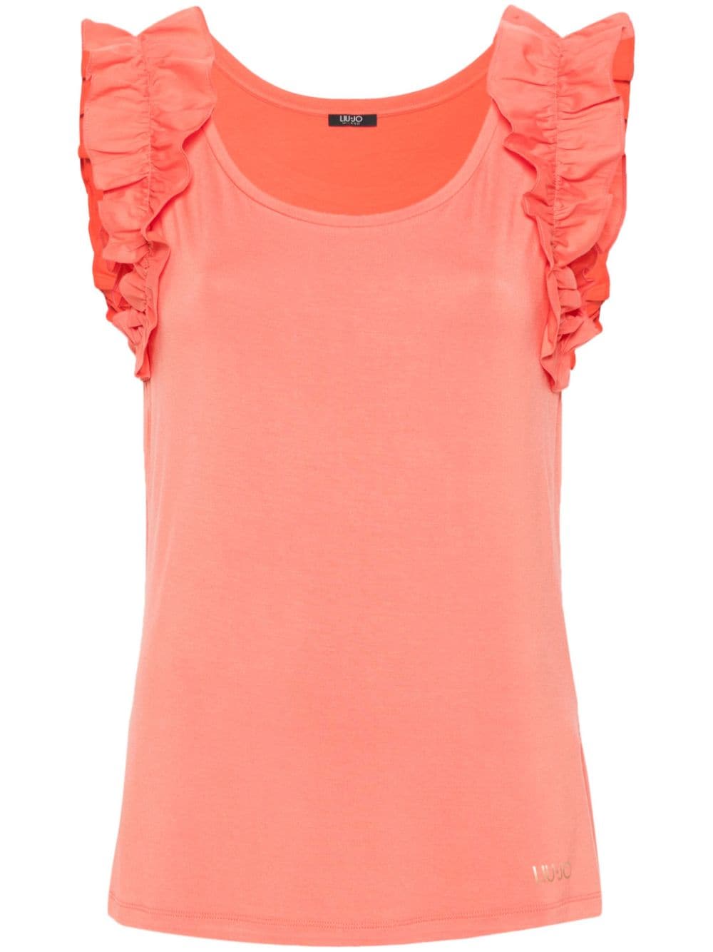 LIU JO ruffle-detail sleeveless top - Orange von LIU JO